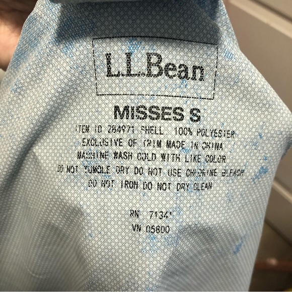 Ll Bean ladies windbreaker raincoat size small - Picture 7 of 7